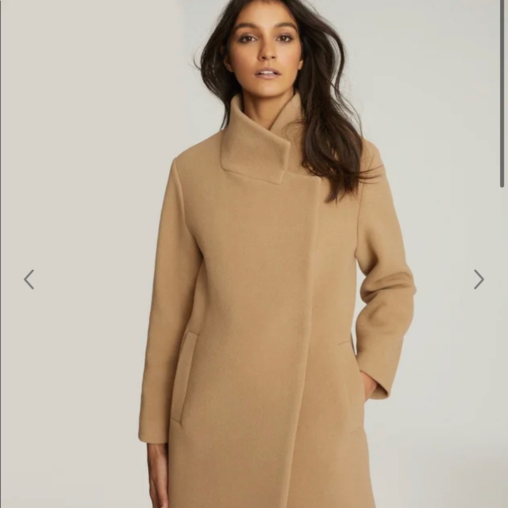 NWT Reiss Sicily Wool Blend Mid Length Coat